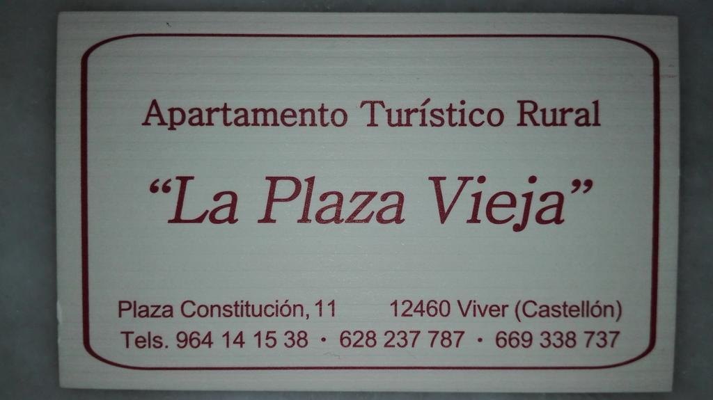 Apartamento Rural La Plaza Vieja Viver  Extérieur photo